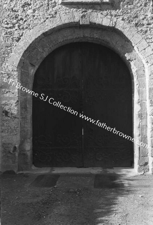 LISMORE CASTLE  ENTRANCE TO COURTYARD WITH CELTIC CARVINGS